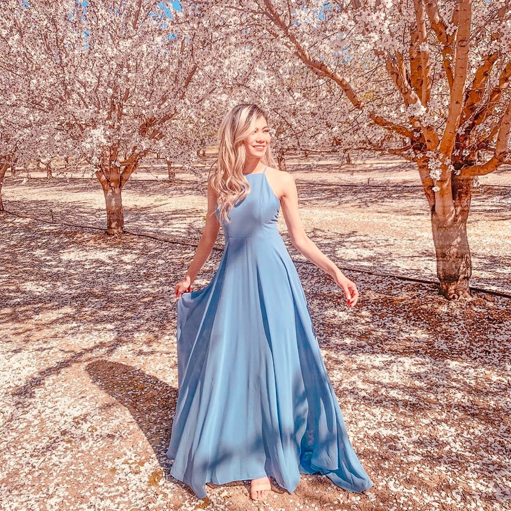 Mythical Kind of Love Slate Blue Maxi Dress XS